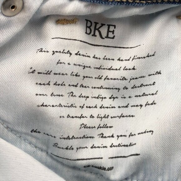 BKE Men Payton Jeans 30x27 Universal Fit Mid-Rise Ankle Skinny Frayed Hem Casual - Picture 12 of 16